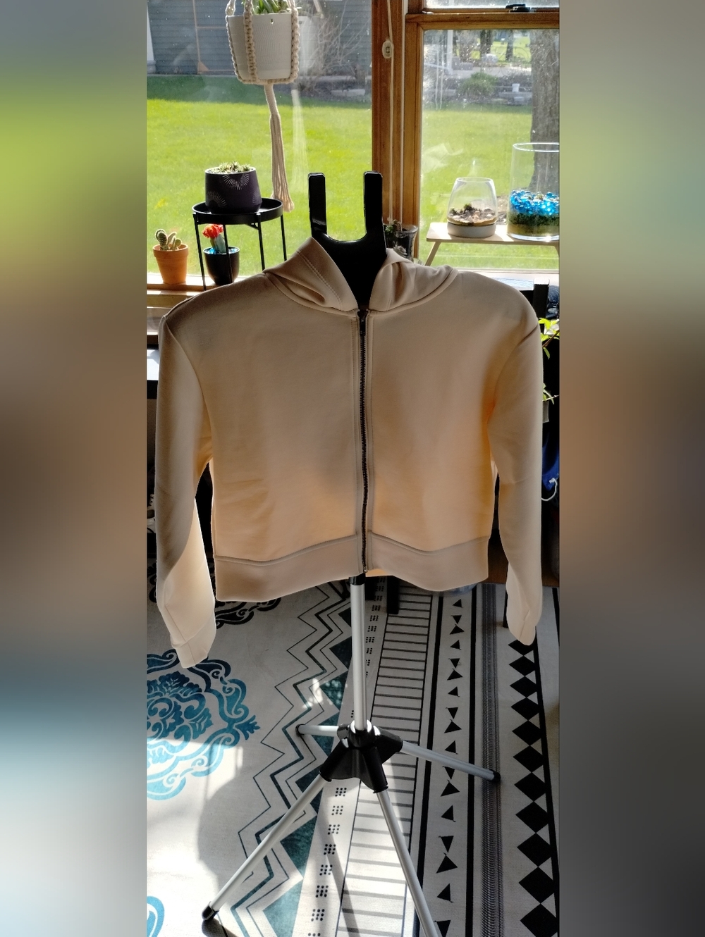 NWT A New Day Cream Xs Zipped Hoddie